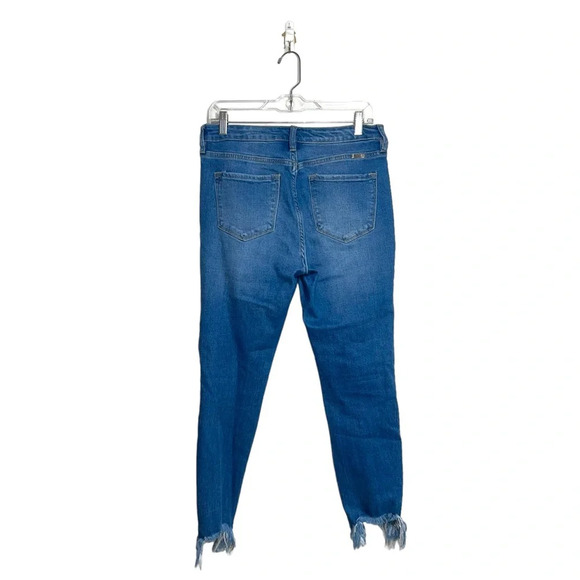 KanCan Light Wash High Rise Destructed Frayed Hem Ankle Skinny Jeans 28 Women’s - Picture 7 of 14